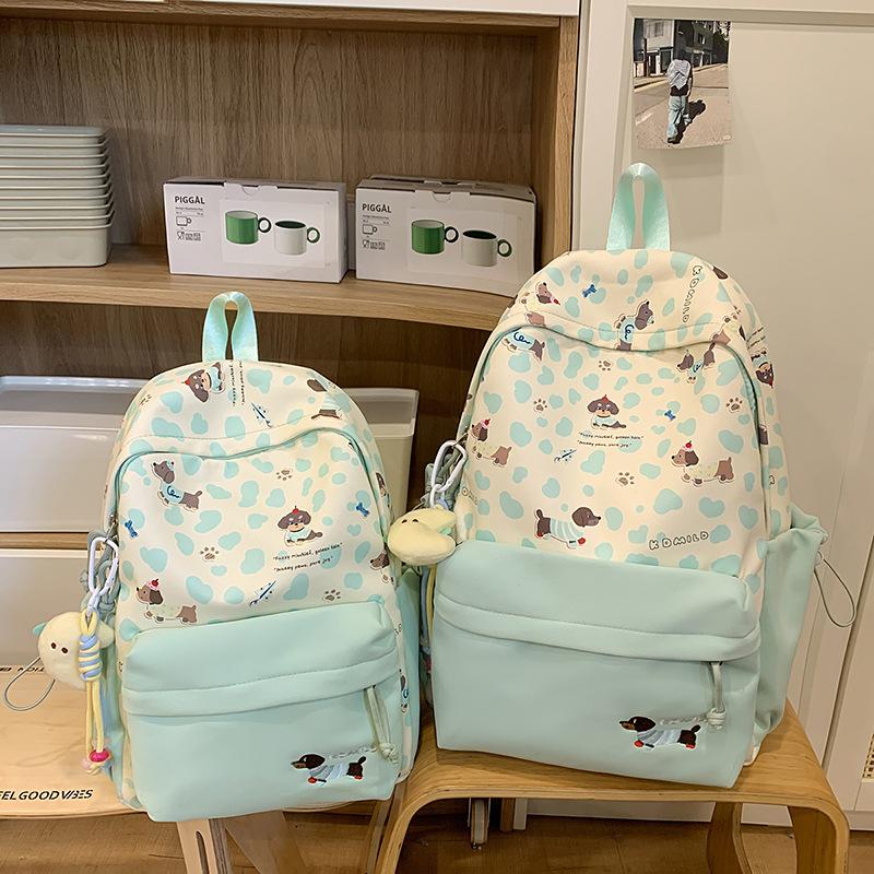 Schoolbag Korean Ins Leopard Print Backpack for Women's 1011 New Large-capacity Junior High School Backpack for High School Students