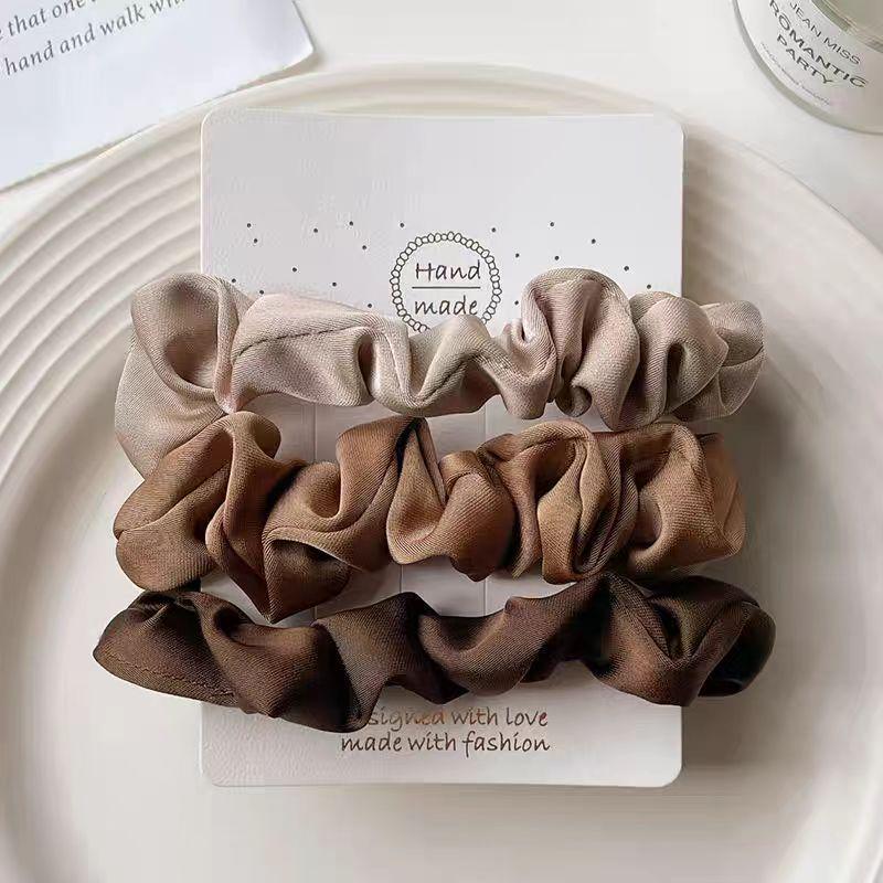 Bandeau pour cheveux coréen élégant rétro à gros intestin - Accessoire pour cheveux de queue de cheval et chignon de haute qualité pour femme.