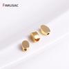 3 Types Spacer Beads Gold Plated Heart Beads Oval Beads Striped Cut Flower Beads For DIY Handmade Bracelet Necklace Making