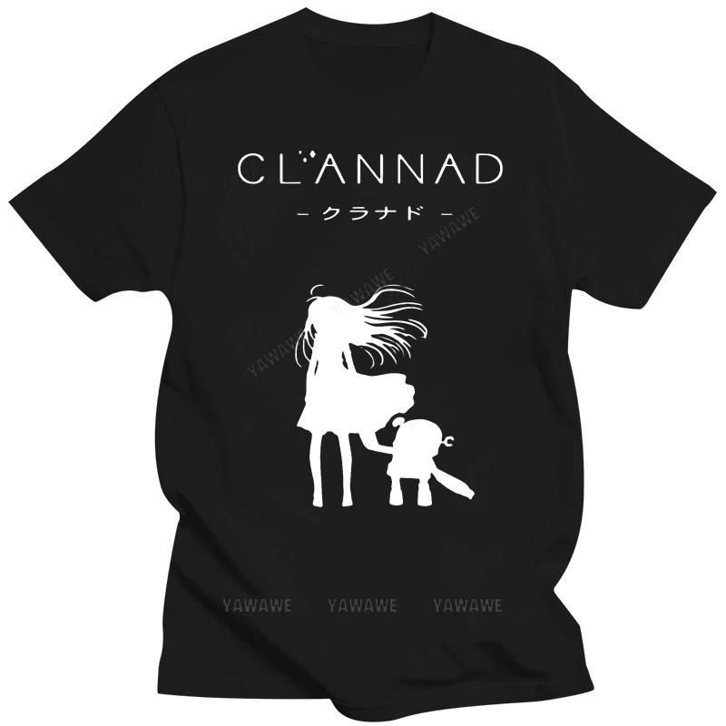 

Clannad T Shirt CLANNAD Robot White Edition T-Shirt Summer 100 Percent fashion Oversized Tee Shirt Awesome 5x Print Tshirt S разноцветный