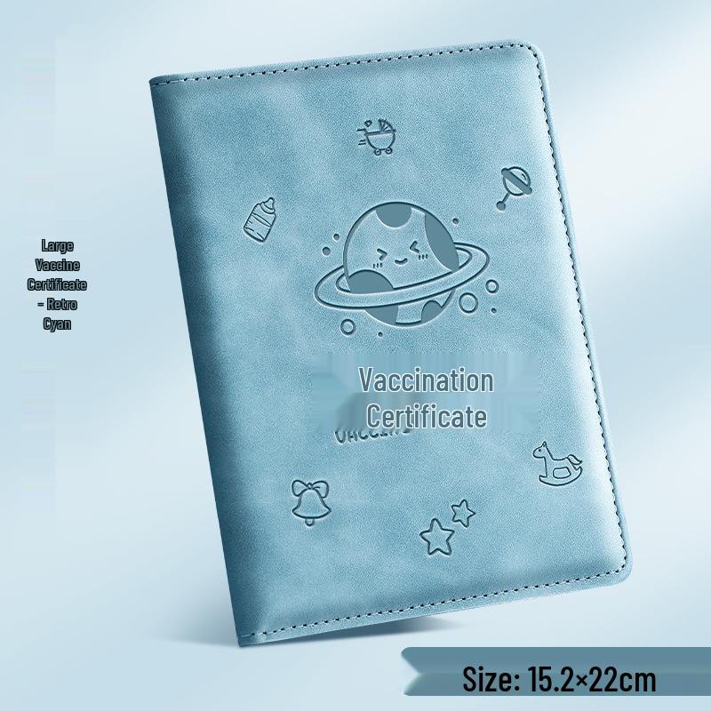 Zodiac Leather Vaccine & Birth Certificate Protective Cover 2025