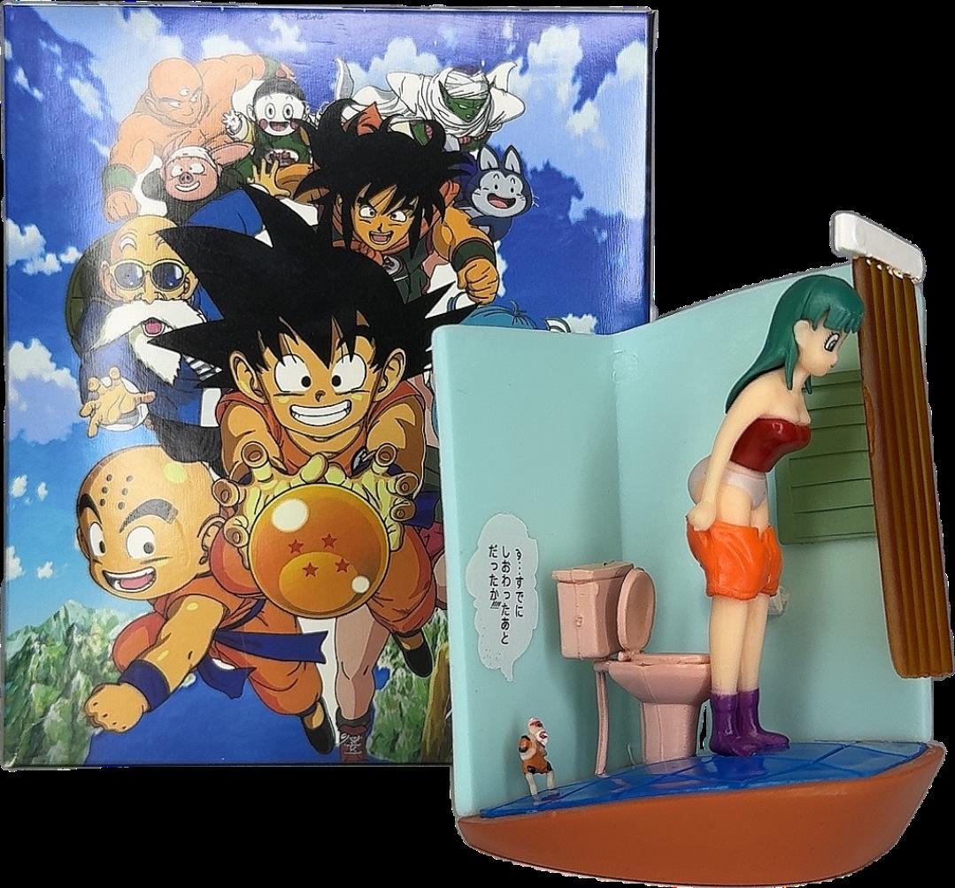 

Аниме Фигурка: Мастер Роши и Зеленая Бульма Сцена в ванной Украшение Подарок