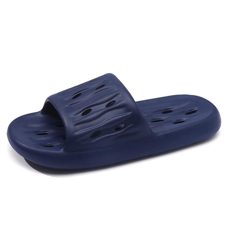

Тапочки женские летние на толстой подошве, домашние, для ванной, дышащие, для улицы, парные, домашние, новые крутые тапочки мужские 44-45 темно-синий