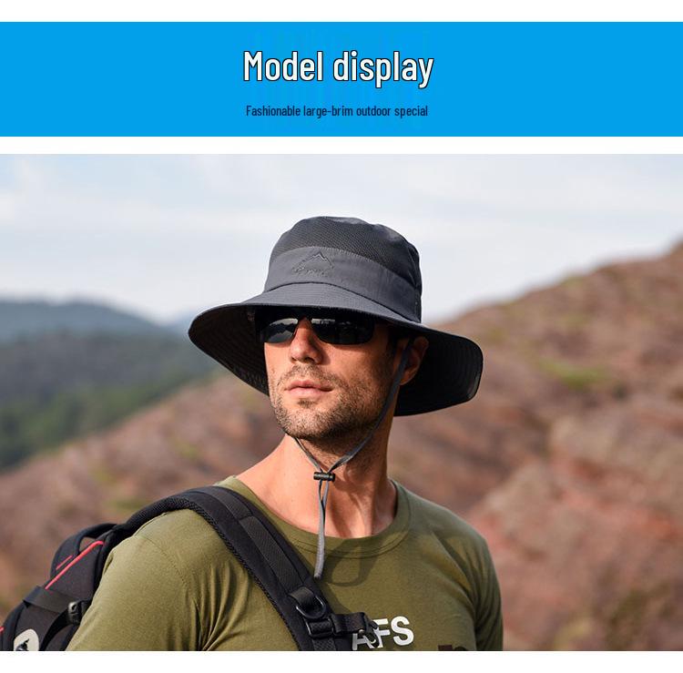 Unisex Quick-Dry Sunscreen Fishing Hat with Breathable Face Cover 9073