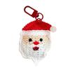 Festives Plush Decorations Chirstmas Tree Shape Hanging Weaving Pendants for Christmas Tree Keychain Backpack
