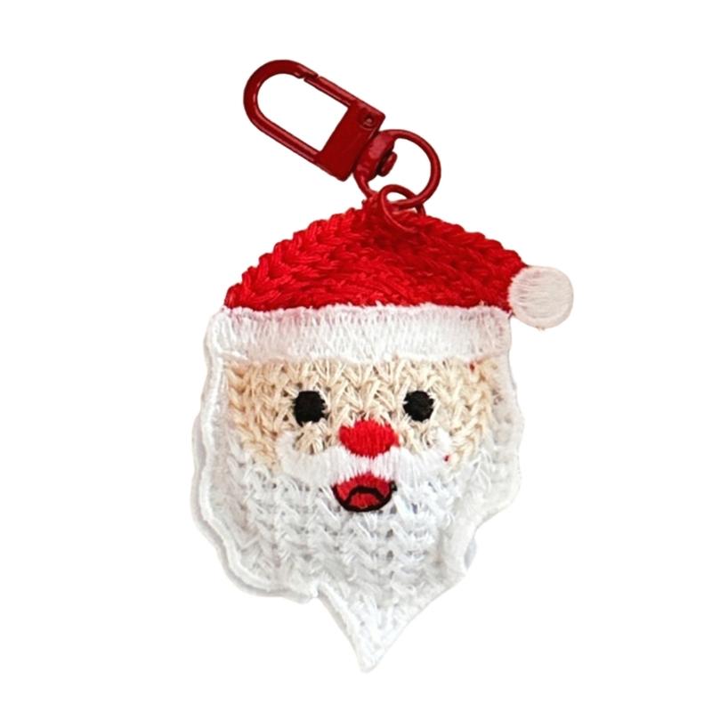 Festives Plush Decorations Chirstmas Tree Shape Hanging Weaving Pendants for Christmas Tree Keychain Backpack