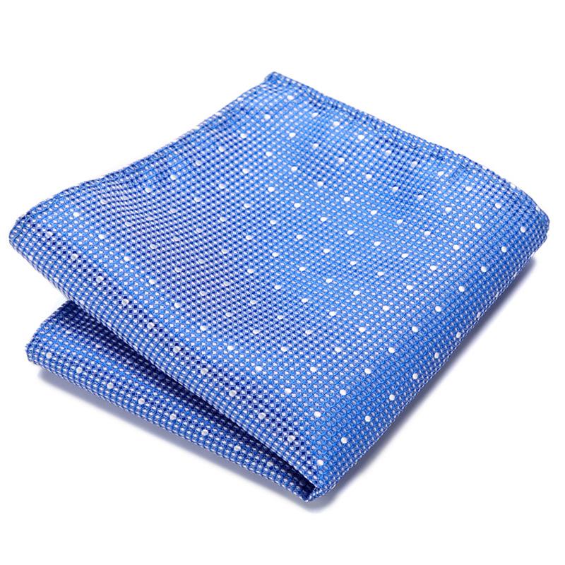 Men's Striped Jacquard Pocket Square for Weddings and Business Suits