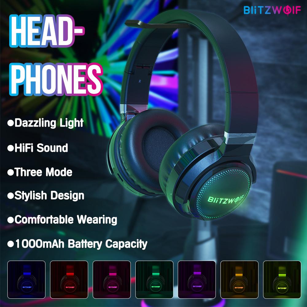 BlitzWolf® BW-HP0 Pro headphone - 42 hours play time, HiFi S