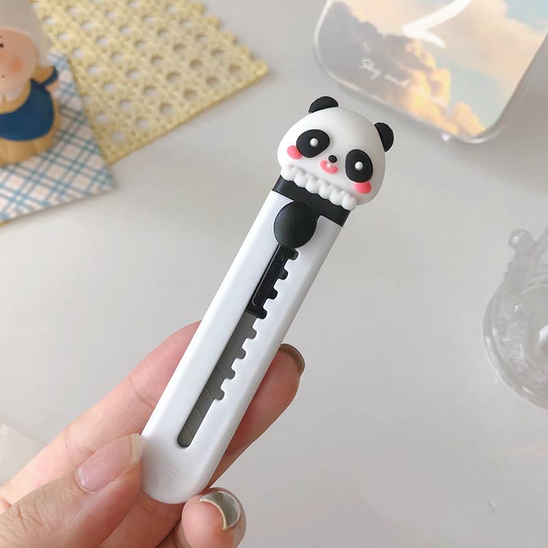 Mini cuchillo utilitario de dibujos animados para estudiantes, abridor de letras Kawaii pequeño, Clip de papel para oficina, suministros para estudiantes, accesorios de oficina