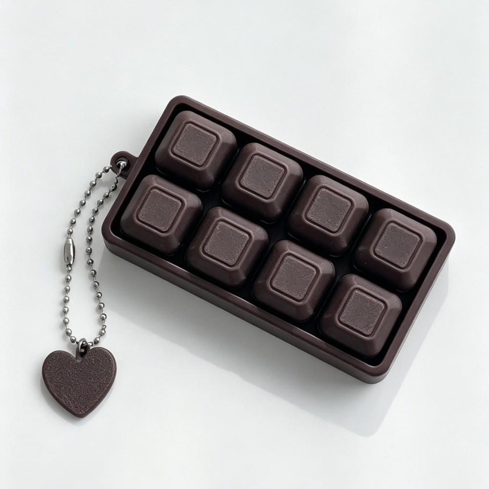 8 Keys Keyboard Keychain Finger Button Mechanical Keyboard Keychain Children