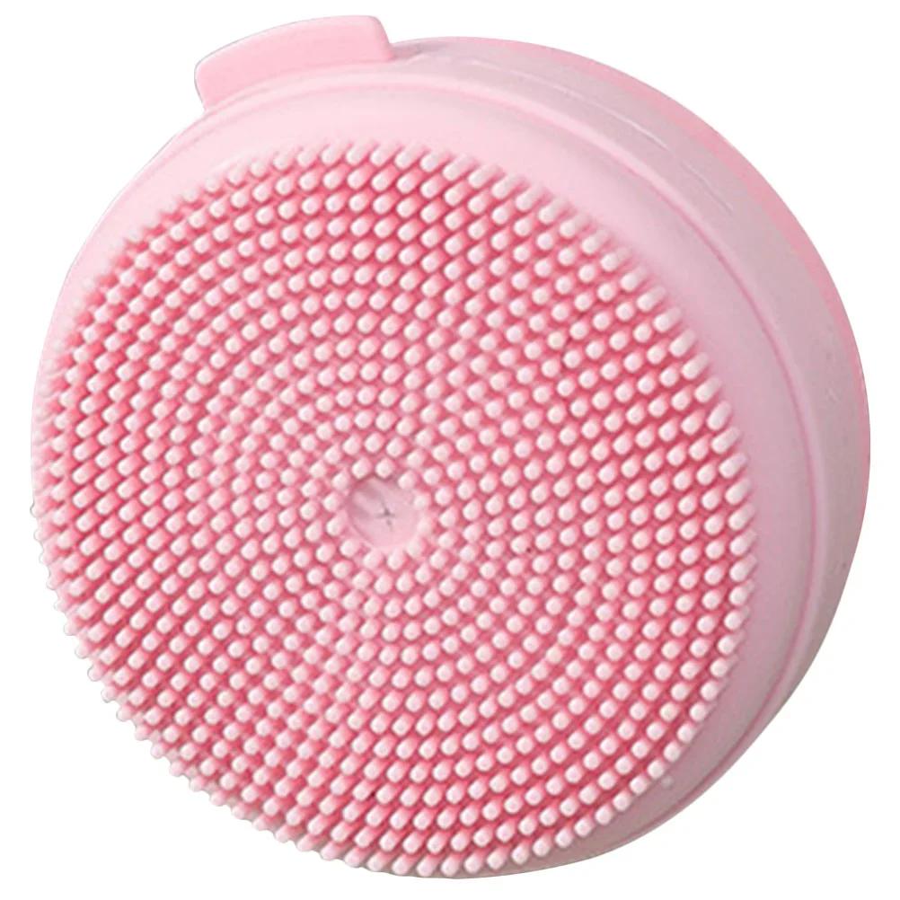 Portable Bathing Brush Hanging Bath Body Scrubber Soap Case Silicone Bathing Brush Massage Bath Brush Hair Tactile Brushs