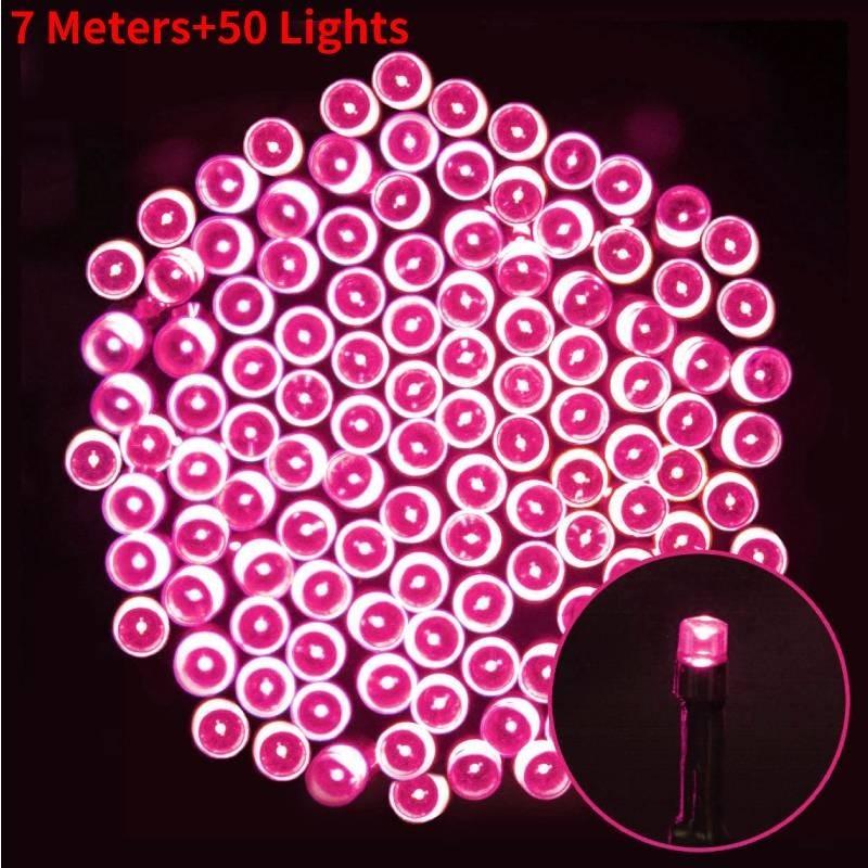 Outdoor Solar Christmas String Lights With Remote Warm White Blue Colorful Waterproof Design