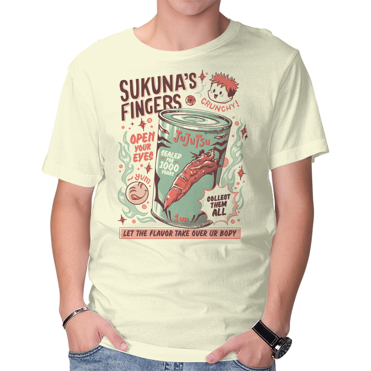 Unisex Crew Neck T-Shirt Cursed Meal Graphic Short Sleeve Casual Tee XXXL