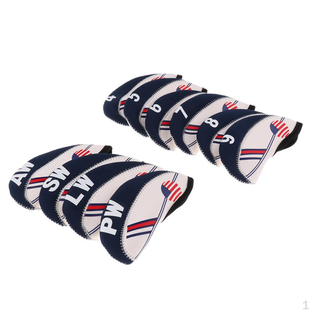

10 Pieces Neoprene Golf Headcover
