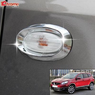 Richtingaanwijzer Lamp Side Light Chrome Cover Trim Voor Nissan Qashqai Dualis J10 2010 2011 2012 2013 Bezel Auto Styling decoratie