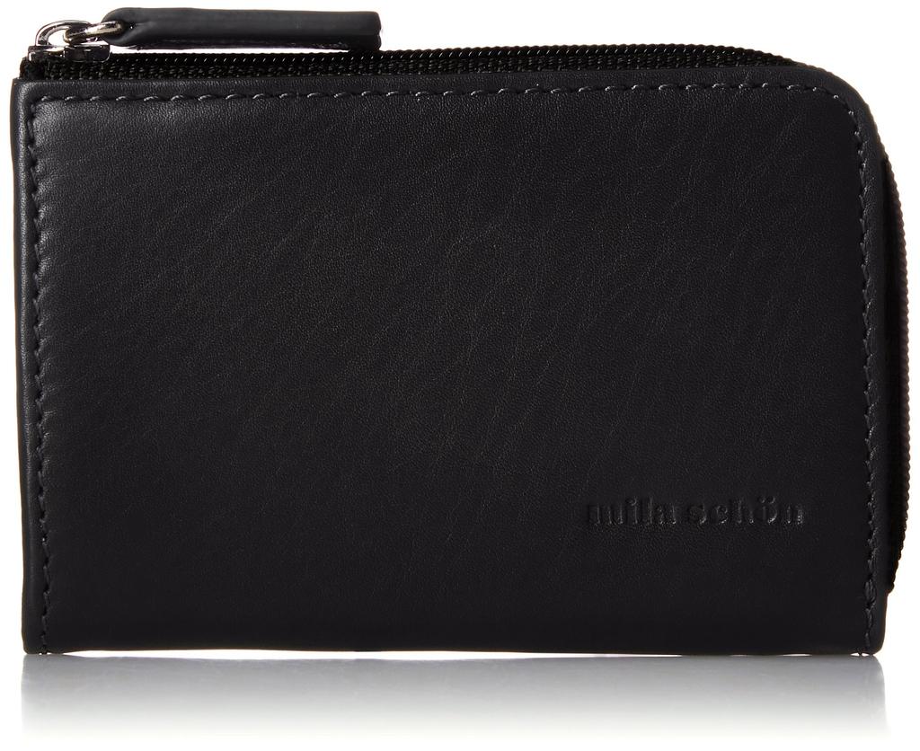 Coin Purse Elegant Selected Calf Leather Smooth Easy To Use Storage Capacity Orthodox Versatile Black [Mira Schon] [CALF LEATHER] Men's