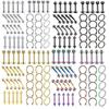 Super Value 40PCS Stainless Steel Piercing Set – Lip, Eyebrow & Ear Studs