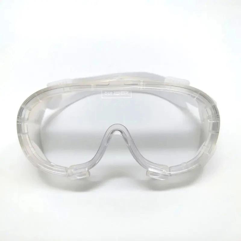 

Регулируемые защитные очки Защитные очки Линза широкого обзора Очки с защитой от запотевания Химические очки Лабораторное защитное оборудование