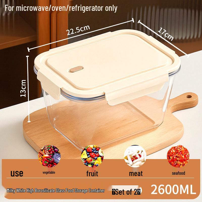 Glass Kimchi Jar with Lid - Sealed Pickled Radish Container