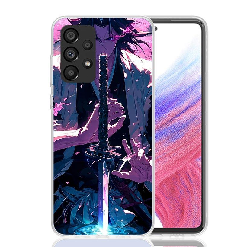 Bleach Kuchiki Byakuya Phone Case for Samsung Galaxy A52 A51 A50S A12 A22 A32 A72 A10S A30S A31 A71 Note 20 Ultra 10 Plus S10 Ga