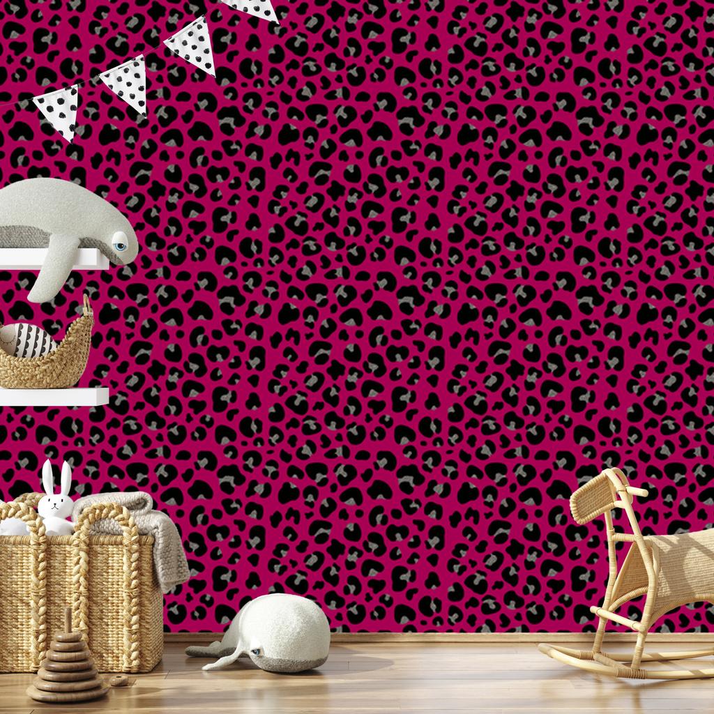 Pink Leather Purple, Burgundy, Black and Graphite Wallpaper 50x1000