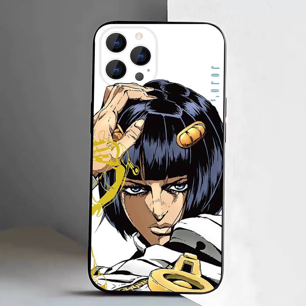 

Bucciarati JoJos Bizarre Adventure Phone Case For iPhone 17,16,15,14,13,12,Pro,Max,Plus,E,SE4,Air,Mini Black Soft Box iPhone11