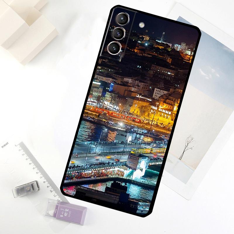 Turkey Istanbul Scenery Building Phone Case For Samsung Galaxy S25 FE S20 FE S21 S22 S23 S24 S25 S26 Ultra S10 S25 Plus Cover