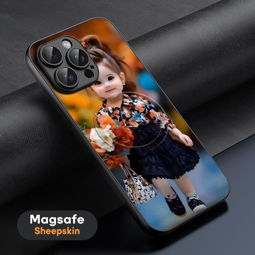 

Popular Dancing Baby Cute Phone Case For iPhone 17 16 15 14 13 12 11 Plus Pro Max High-end Luxury Magsafe Sheepskin iPhone 14 Pro