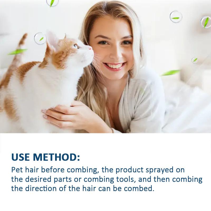 100ml Pet Hair Smoothing Care Spray Contains Mild Ingredients Deeply Moisturizing and Moisturizing Hair