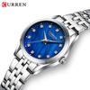 CURREN 9111 Neue Mode Elegante Damen-Quarzuhr Einfaches Kleines Zifferblatt Wasserdichte Armbanduhr Lässige Business-Uhren für Frauen
