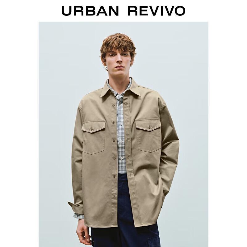 UR Men s Urban Safari Oversized Long Sleeve Polo Shirt M(M-L)