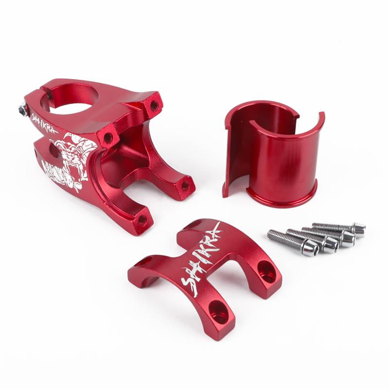 SHIKRA Mtb Power Vorbau Rennrad Mountainbike Tisch Kurze Power Fahrrad Brücke 50mm Vorbau Riser 31,8 35 Lenker Rohr Einstellbar