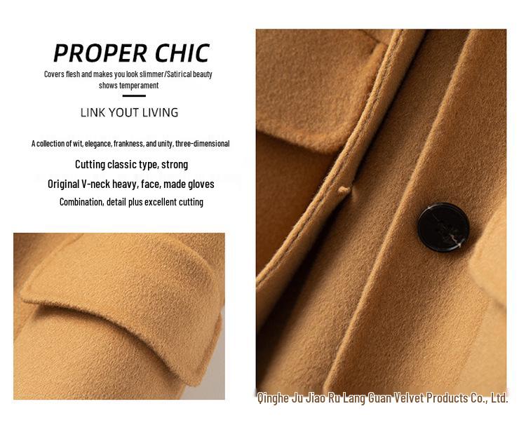 2023 Women's Double-Sided Cashmere Wool Vest: Sleeveless, Short Black Suit Coat