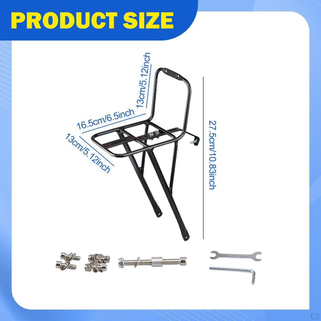 Bike Front Rack Carrier Bicycle Rack,Trunk Holder,Practical,Cargo Pannier,Luggage Shelf for