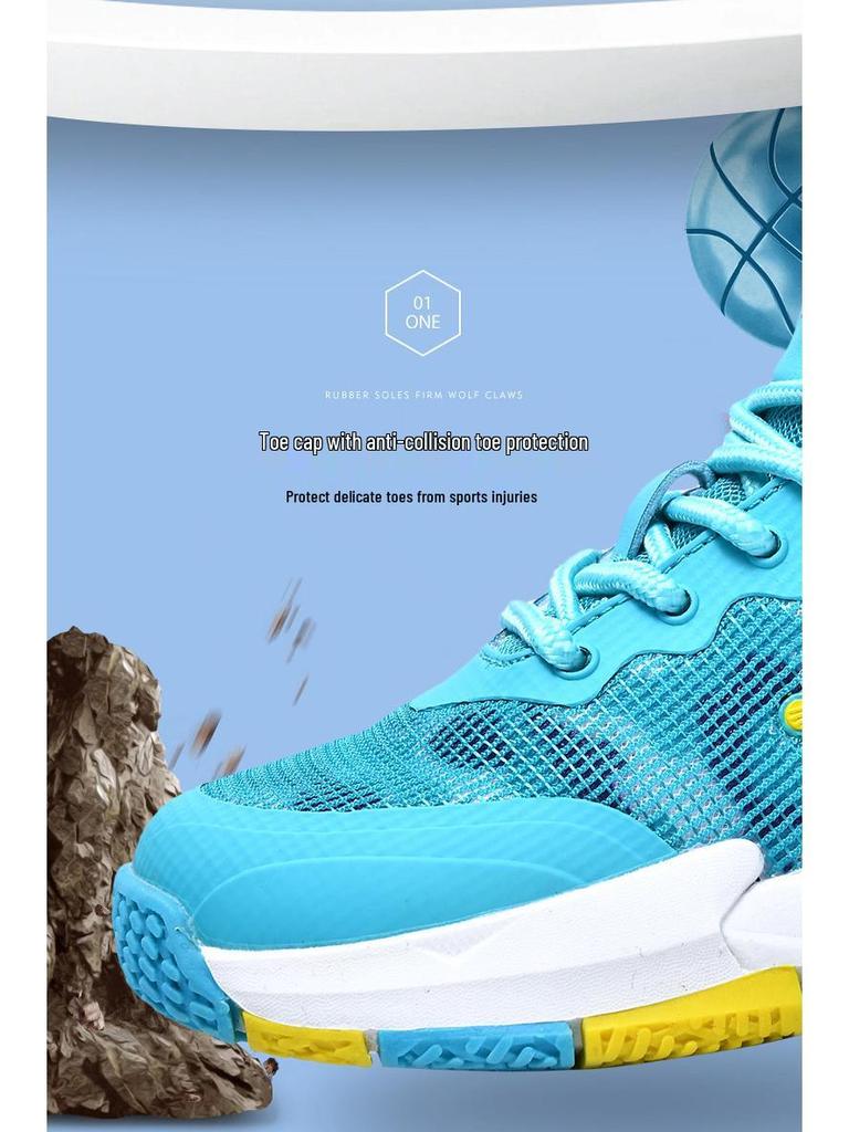 Kids' Non-slip Breathable Basketball Shoes for Spring & Autumn 2025