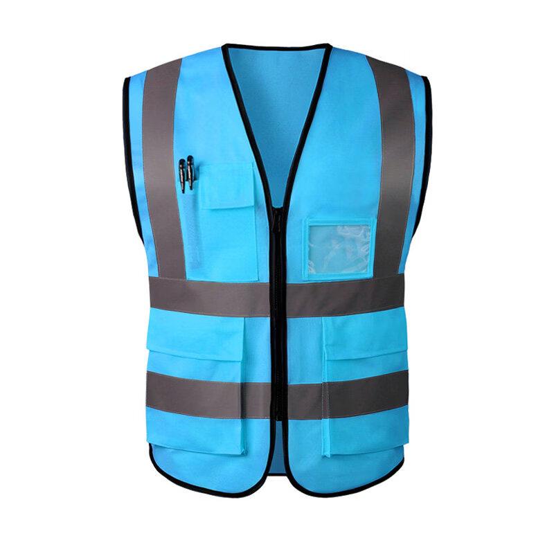 Breathable Reflective Safety Vest with Pockets