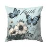 Schmetterlingsblumen Kissenbezug Gedruckt Polyester 45X45cm Dekokissenbezug Dekorative Sofakissenbezug Heimdekoration