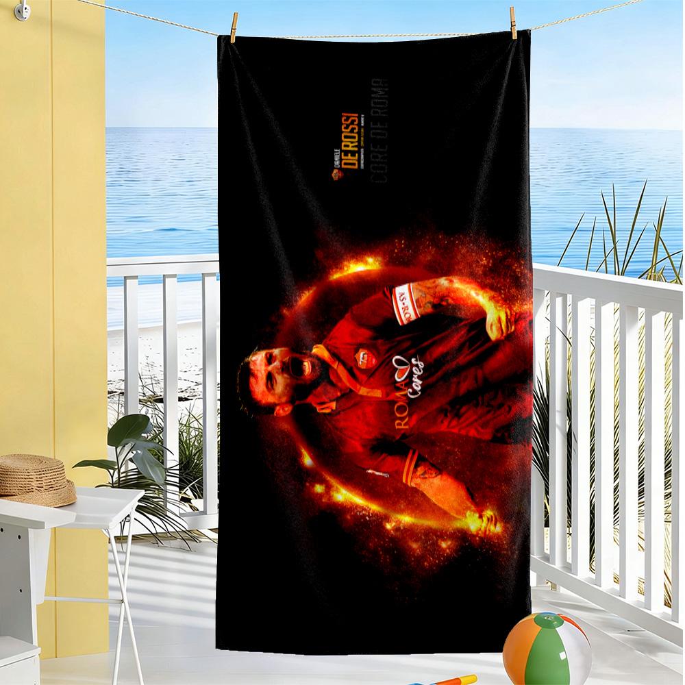 Soccer Player Uniform. Beach Towel Quick-Dry Soft Microfiber Comfortable Lightweight