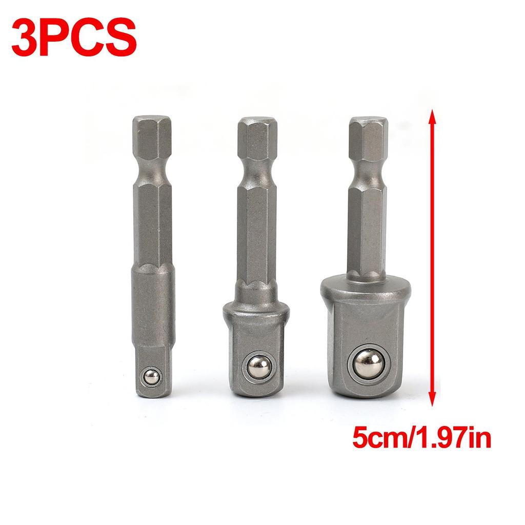 1/4 3/8 1/2 Bit Socket Adapter Set Drill Bit Extension Screwdriver Holder Socket Wrench Tool High Speed Drilling Bits Nut Driver