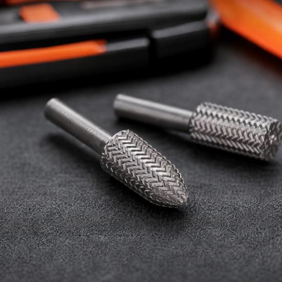 5Pcs Grinding Head, High-Strength Carbon Steel Rasp Set with Sharp Edges, for Wood Polishing Deburring And Hole Expansion