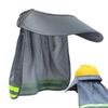Construction Safety Reflective Hard Hat Shade Neck Shield Helmet Sun Shade Reflective Stripe Summer Sun Protection for Working