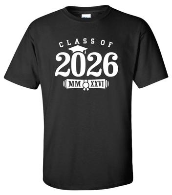 Class of 2026 T-Shirt Graduation College High School Elementary Senior Grad