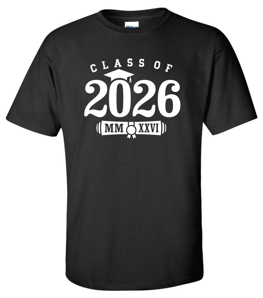 Class of 2026 T-Shirt graduation college high school elementary senior grad