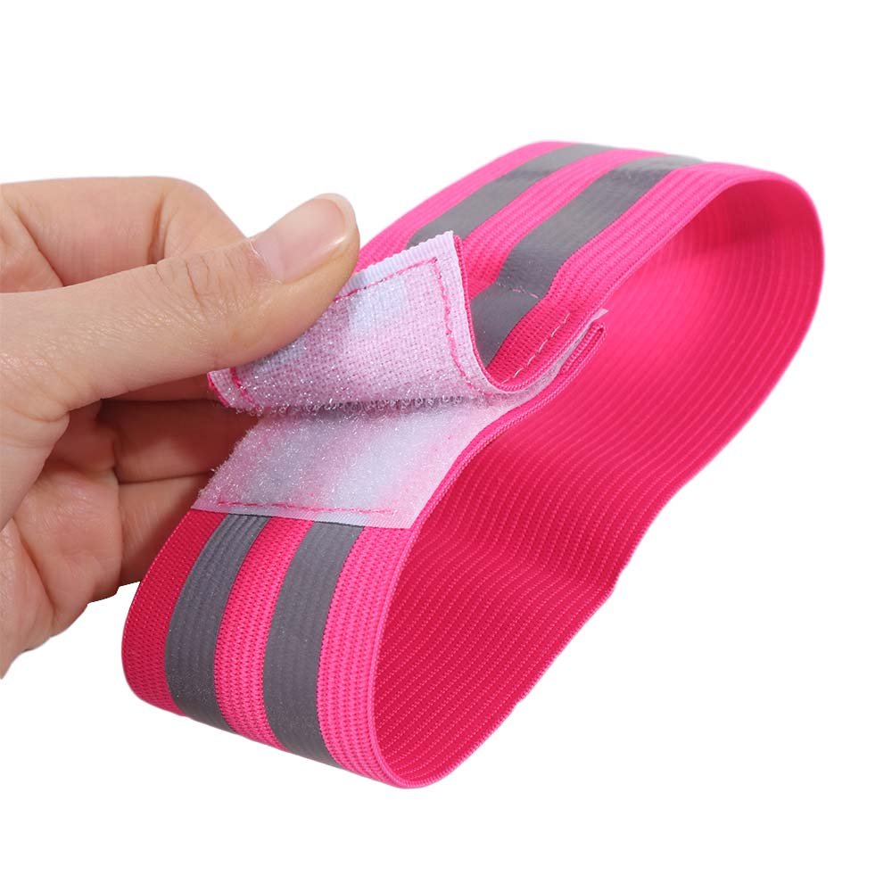 8PCS Multifunctional High Visibility Reflect Straps Safety Reflector Tape Elastic Armband Leg