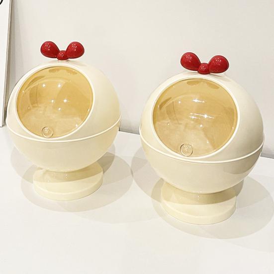 Desktop Storage Box Hair Accessories Storage Organizer with Transparent Lid Durable Construction Storage Holder Dustproof Box
