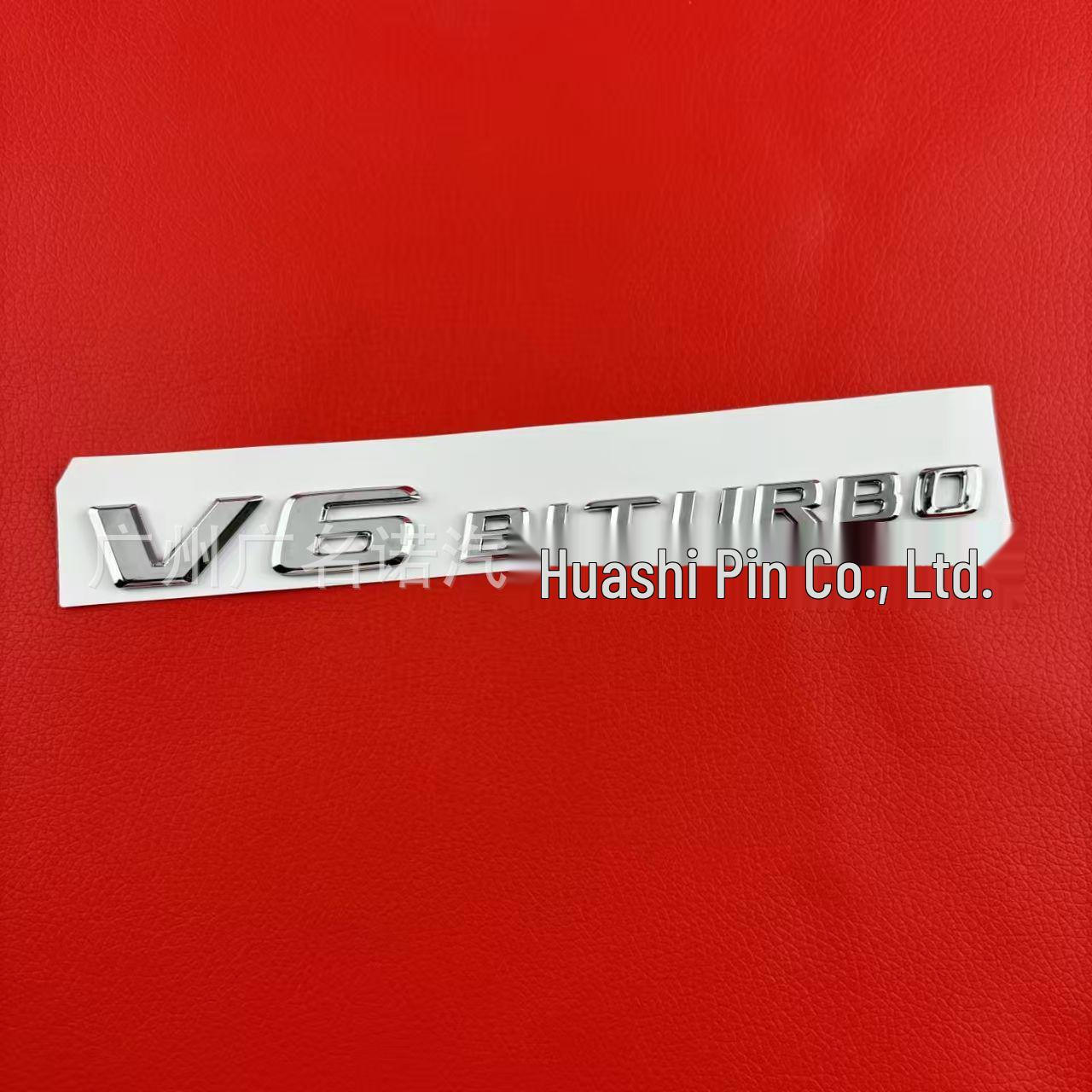 Compatible with Mercedes V8 Turbo Fender Emblem | V6 V8 V12 Biturbo Twin-Turbo Rear Emblem.