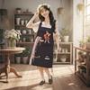 New Waterproof Cartoon Apron Sleeveless Breathable Cooking Aprons Large Pocket Anti-fouling Work Apron Home Kitchen