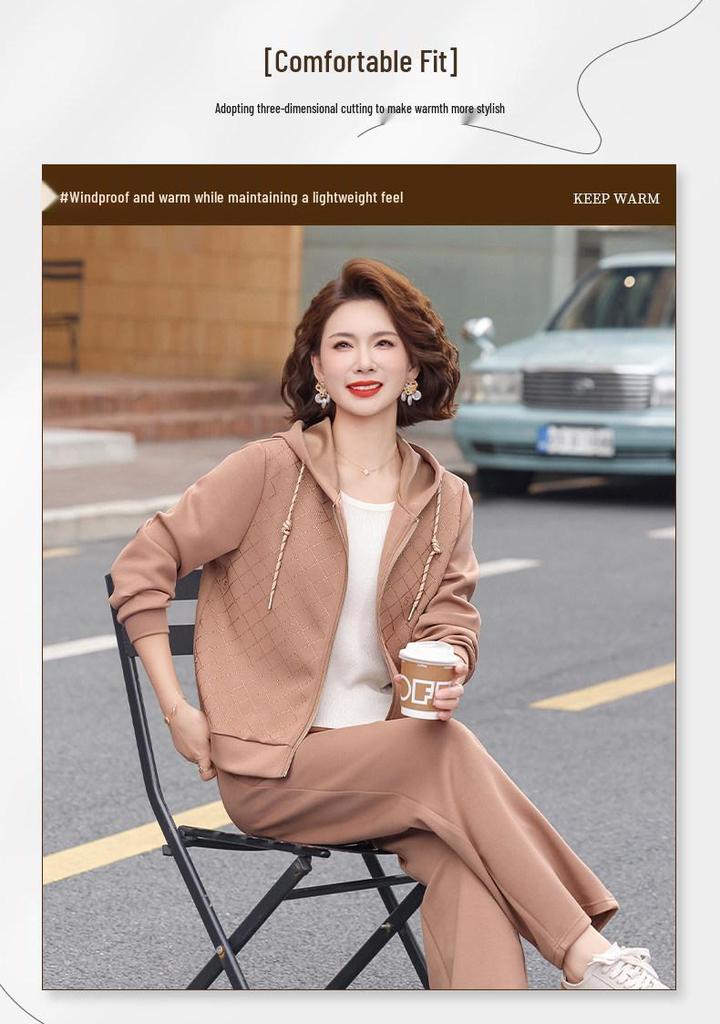 Spring 2026 Stylish Sportswear Jacket for Middle-aged Women