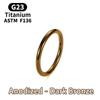 Piercing Naso Titanio G23 F136 Grado Impiantabile 14G 16G 18G 20G Clicker Diaframma Piercing Trago Gioielli Corpo Sexy