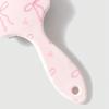1pc Pink Bowknot Designed Hair Cushion Comb, Anti-Static Smooth Massage Paddle Hair Brush For Home Use